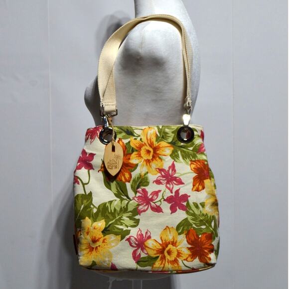 Caribbean Joe Floral Let's Go Handbag - Picture 1 of 13